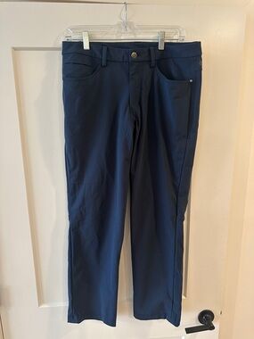 lululemon athletica navy straight-leg men’s chinos